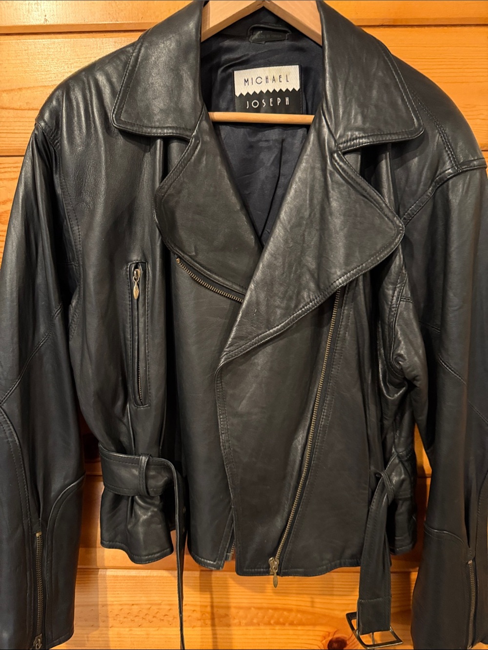 Womens Black lambskin Leather Bomber Jacket